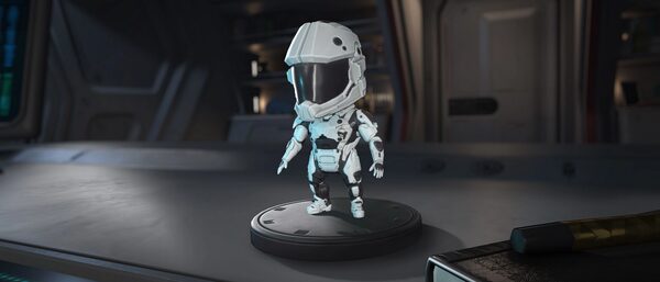Sakura Fun White ORC-mkX Armor Bobblehead
