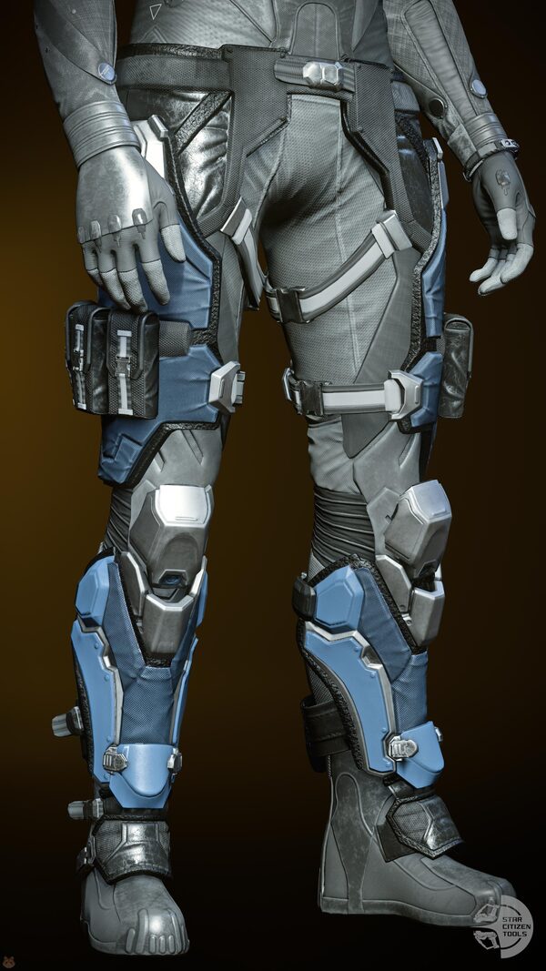 TrueDef-Pro Legs Black/Silver/Blue