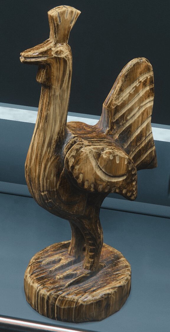 Wooden Rooster Charm (Small)