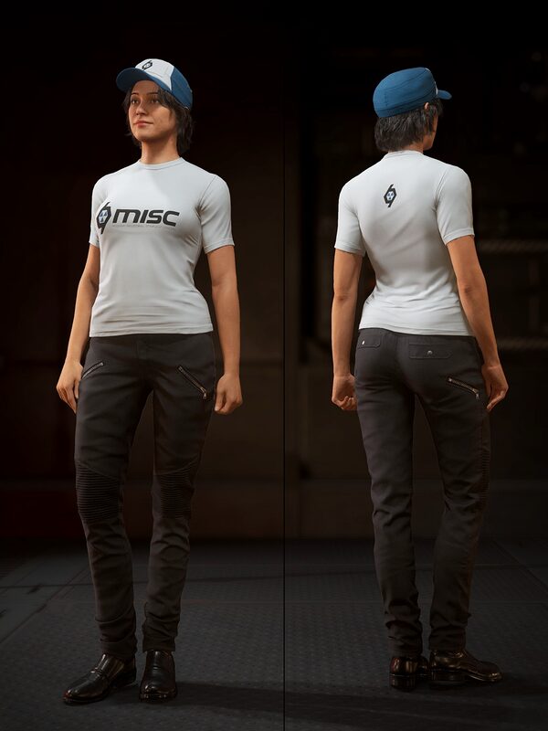 MISC Hat Blue and White
