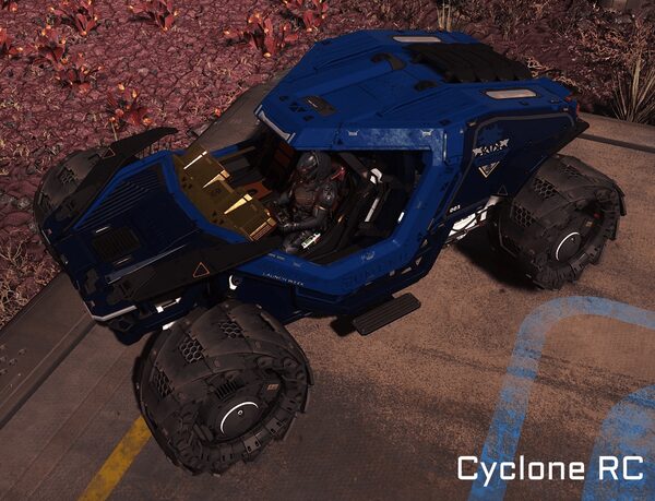 Cyclone Invictus Blue and Gold Livery