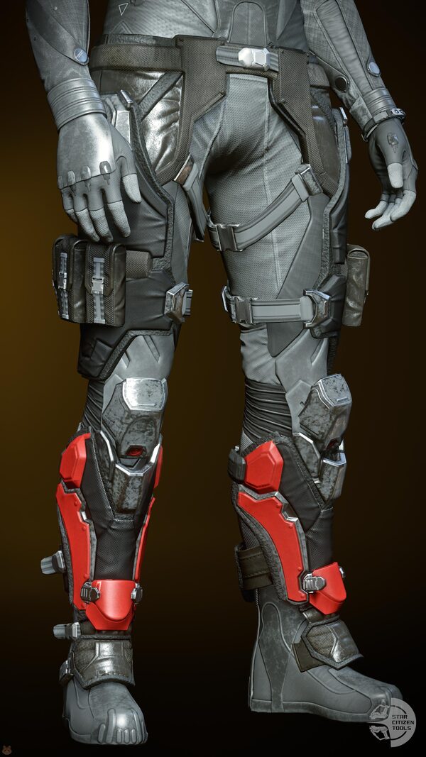 TrueDef-Pro Legs Red/Silver