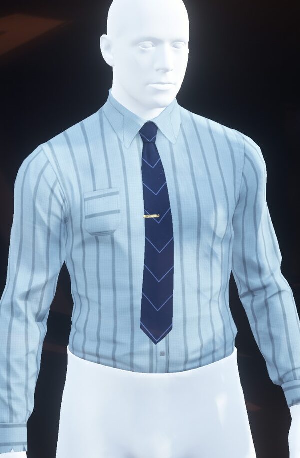Radford Shirt Blue Wide Pinstripe