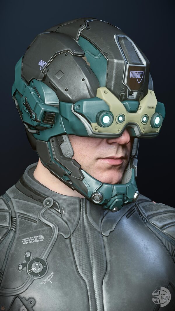 Argus Helmet Black/Aqua/Silver