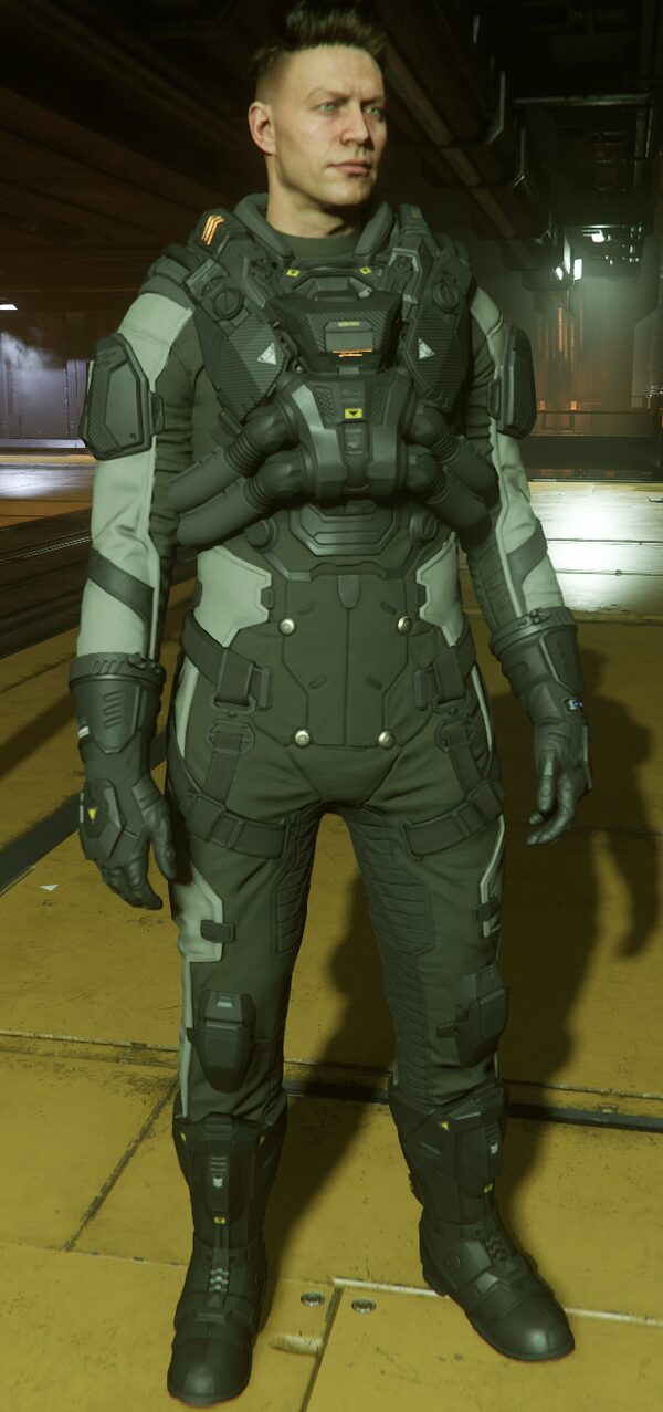 OMNI-AFS-Sapphire Armored Flight Suit Slate